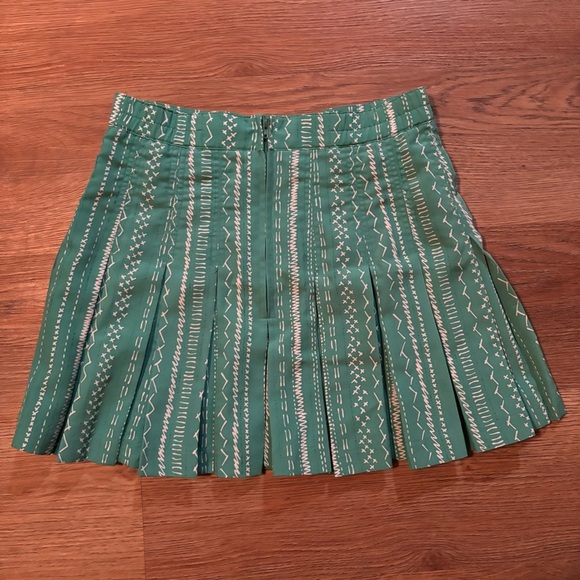 Please Green Pleated Skirt - Size 4 - Picture 4 of 4